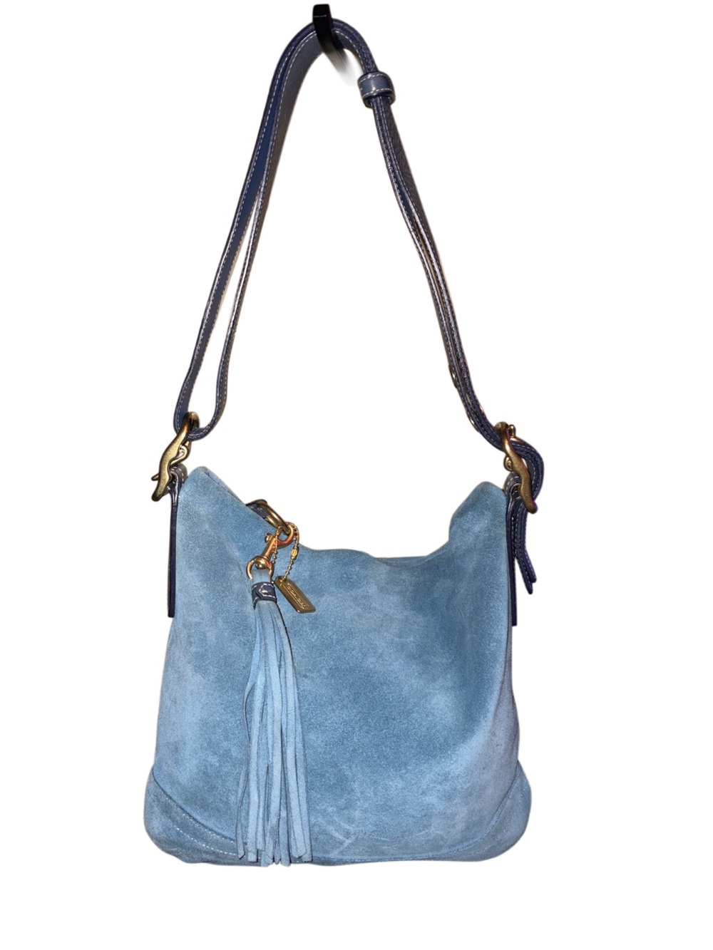 Coach Vintage 2004 Legacy Soft Slim Suede Duffle Convertible in Chambray 1419 - Picture 5 of 10